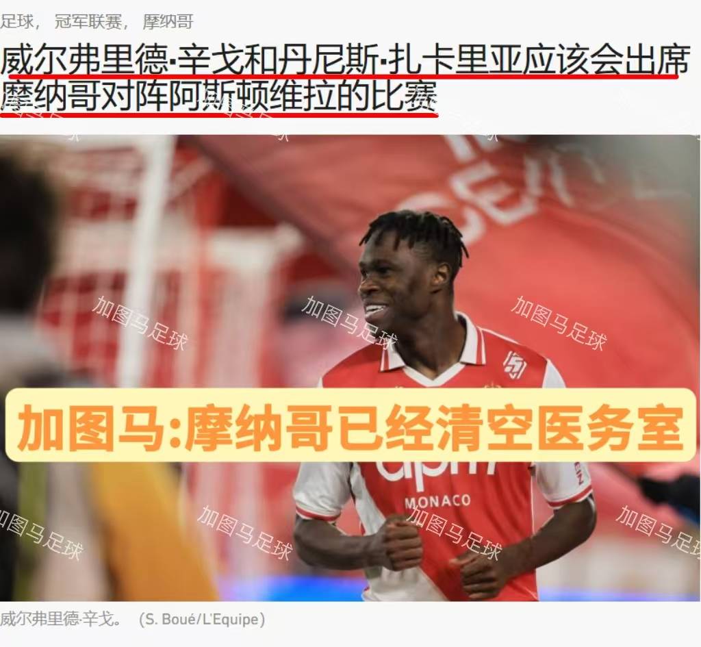 摩纳哥后卫因伤缺阵，对球队影响几何？的简单介绍